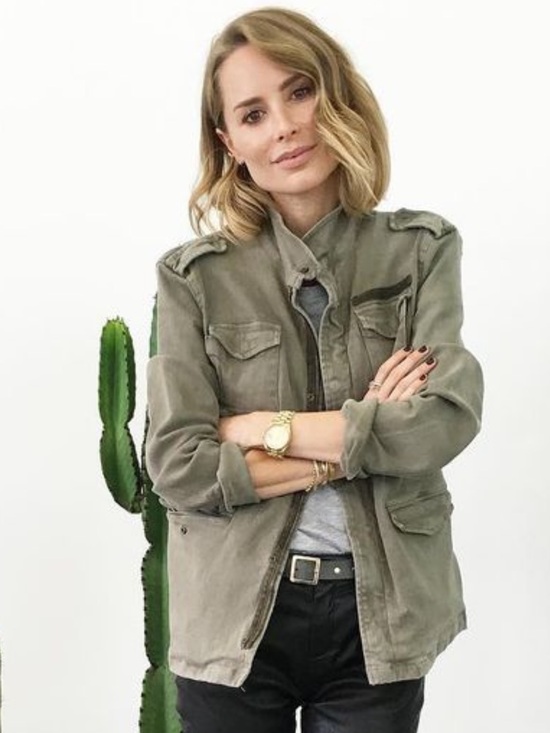 Anine Bing Jackets & Blazers - Anine Bing Washed Olive Utility Field Jacket